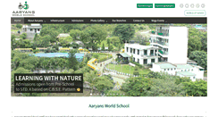 Desktop Screenshot of aaryansworldschool.com