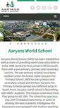 Mobile Screenshot of aaryansworldschool.com